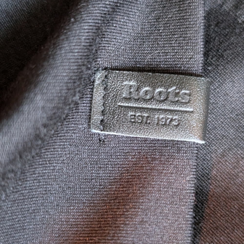 Roots Lightweight Cardigan Women Small Black Open Front Layering - Picture 9 of 14